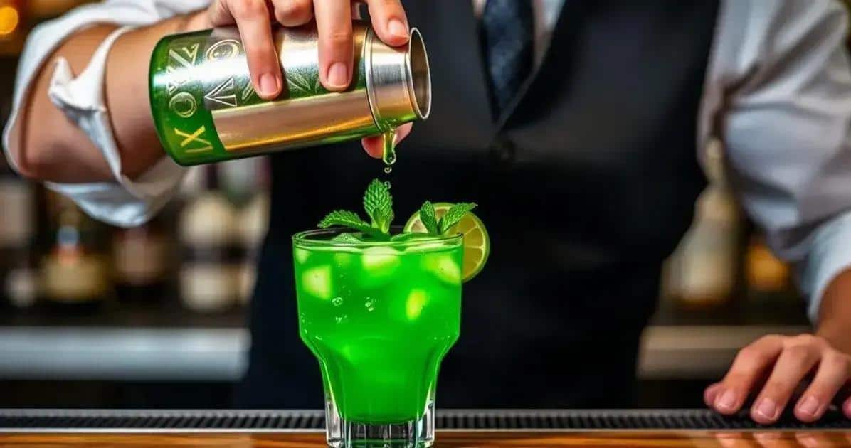 Metodo di preparazione del Drink verde con vodka