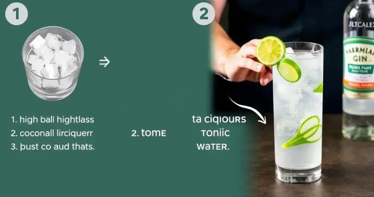 Metodo di Preparazione del Gin Tonic con Liquore al Cocco