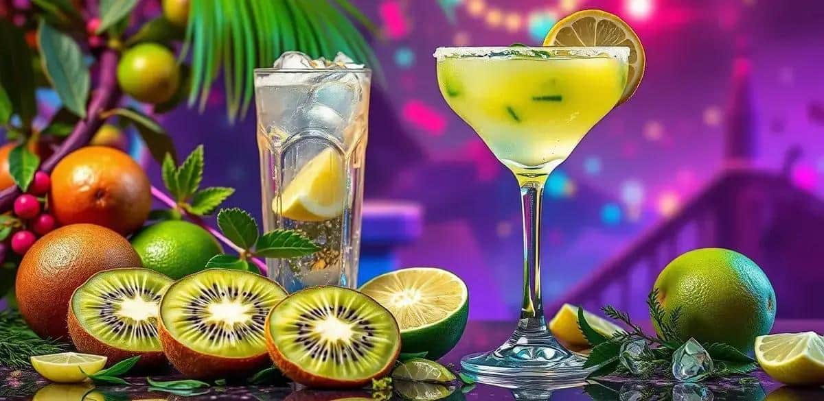 Mix di Sapori nel Drink Margarita al Kiwi