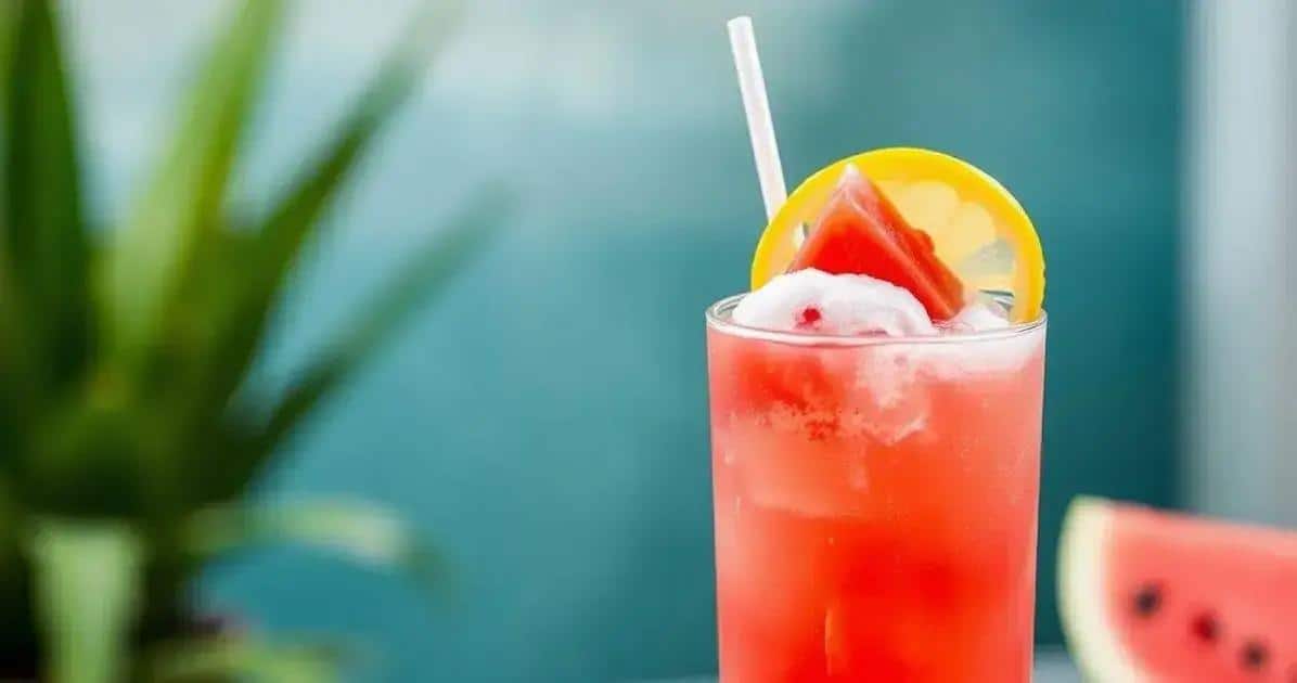 Mocktail all'Anguria con Schiuma di Limone: Una Delizia Rinfrescante da Provare