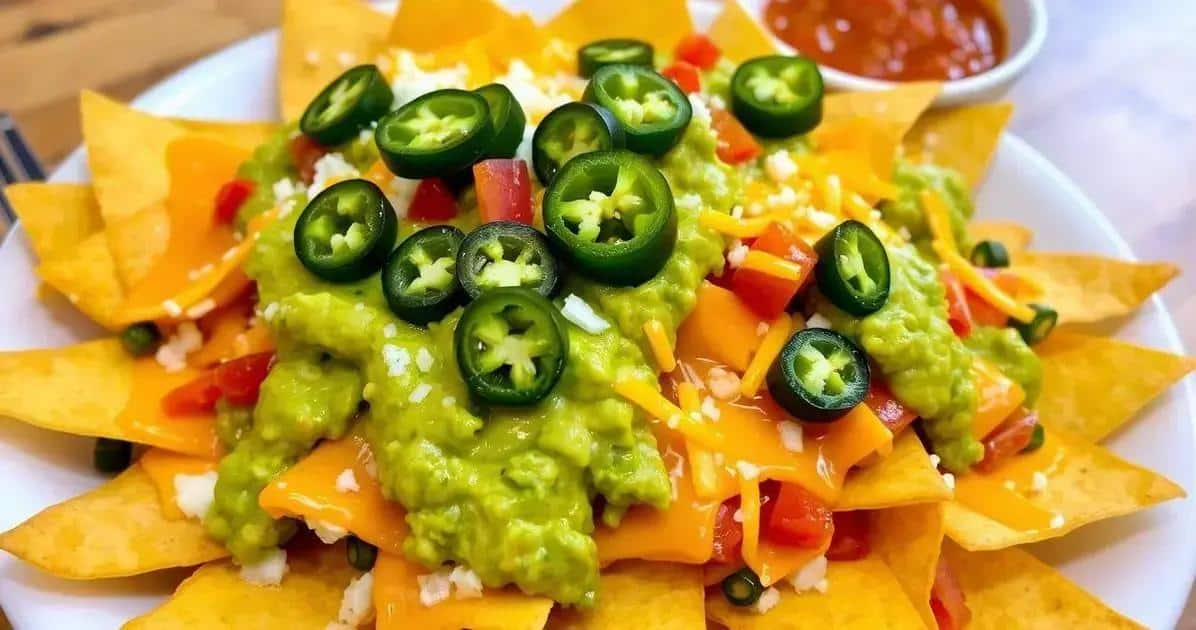 Nachos con Formaggio e Guacamole: Una Vera Esplosione di Sapore Ti Attende!
