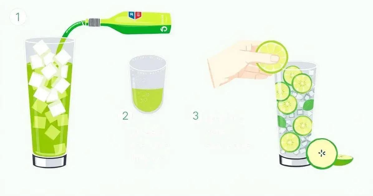 Preparazione del drink energizzante