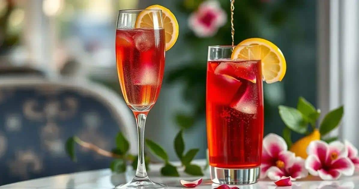 Servire e gustare Champagne con tè all’ibisco