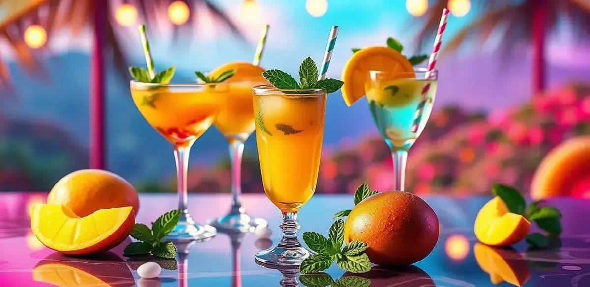 Suggerimenti per servire il Ghiaccio con liquore al mango e menta