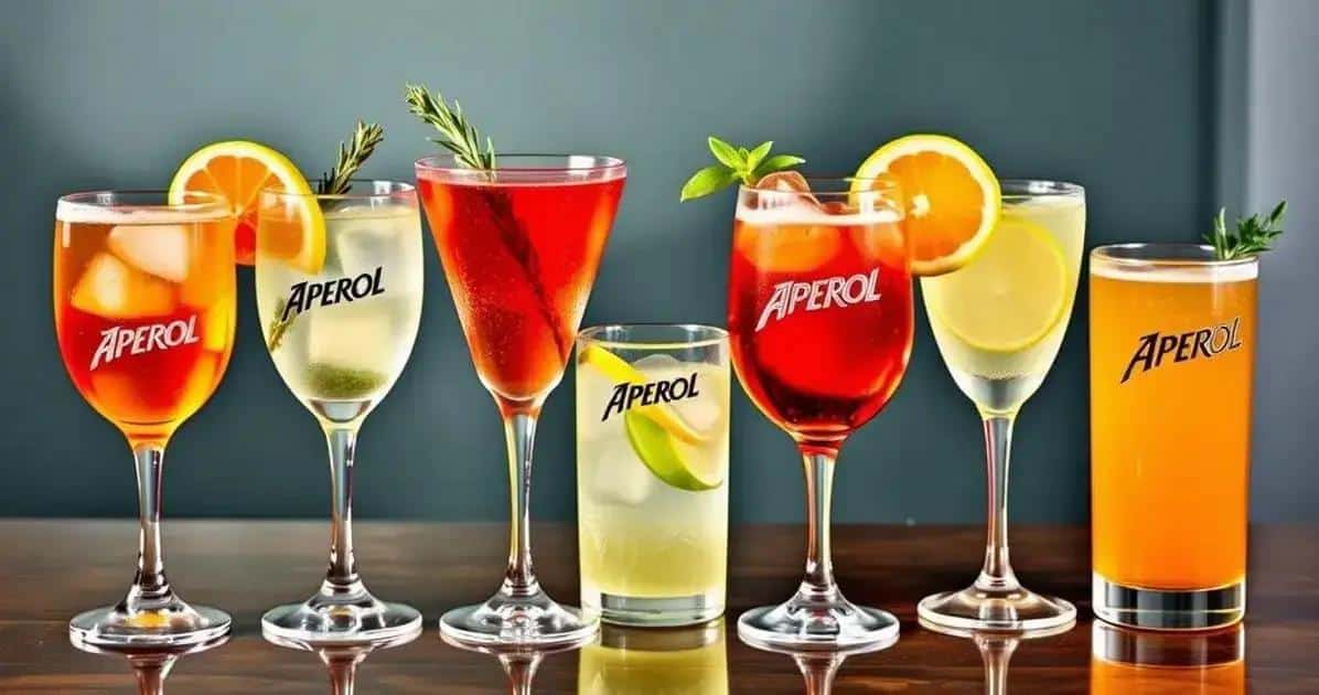 Varianti del cocktail Aperol con spumante