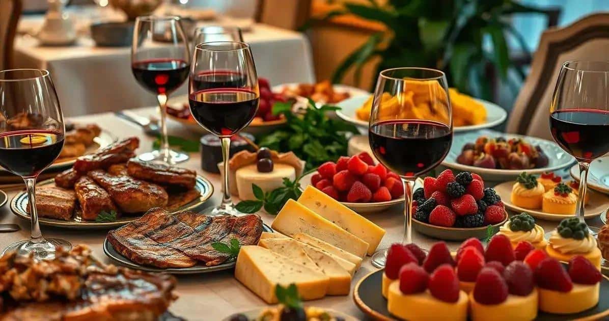 Abbinamenti culinari per vino con succo di frutti rossi
