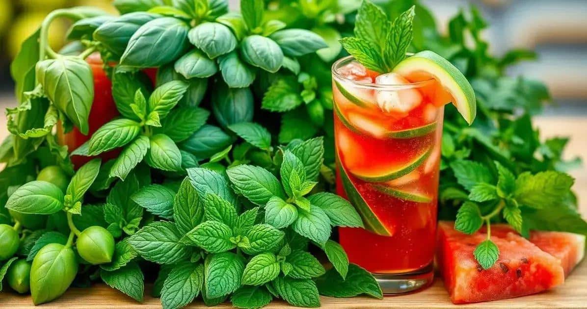 Benefici delle erbe fresche nel tuo drink