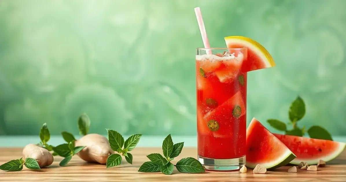 Bevanda Energetica con Succo di Anguria e Zenzero: Un Tocco Rinfrescante