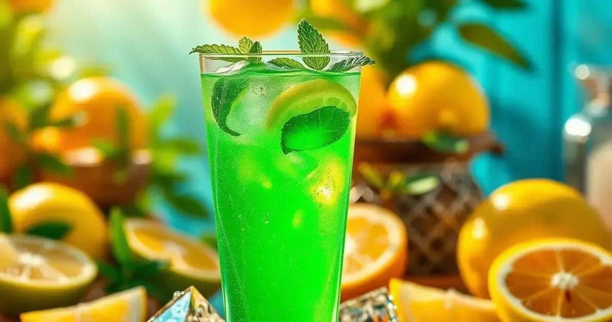 Bevanda Verde con Liquore alla Mela e Limone di Sicilia: Una Delizia Rinfrescante