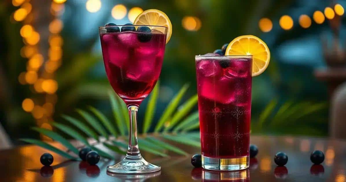 Caipirinha al Cassis: La Piccola Bevanda Nera Audace!