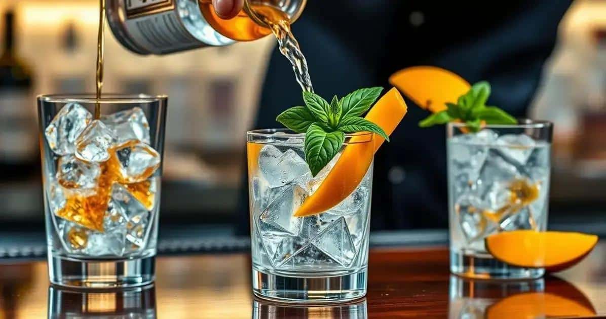 Come preparare il Gin con succo di mango e basilico