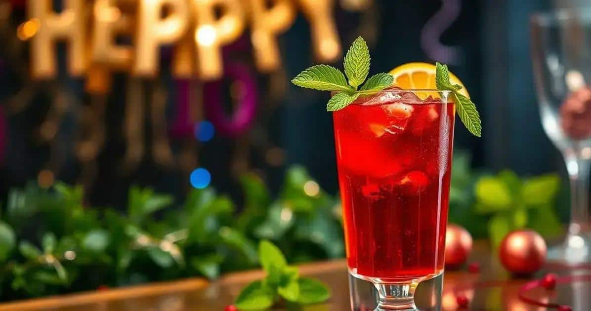 Curiosità sul cocktail champagne con succo di melagrana e menta