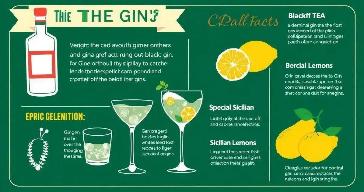Curiosità sul gin con tè nero e limone di Sicilia
