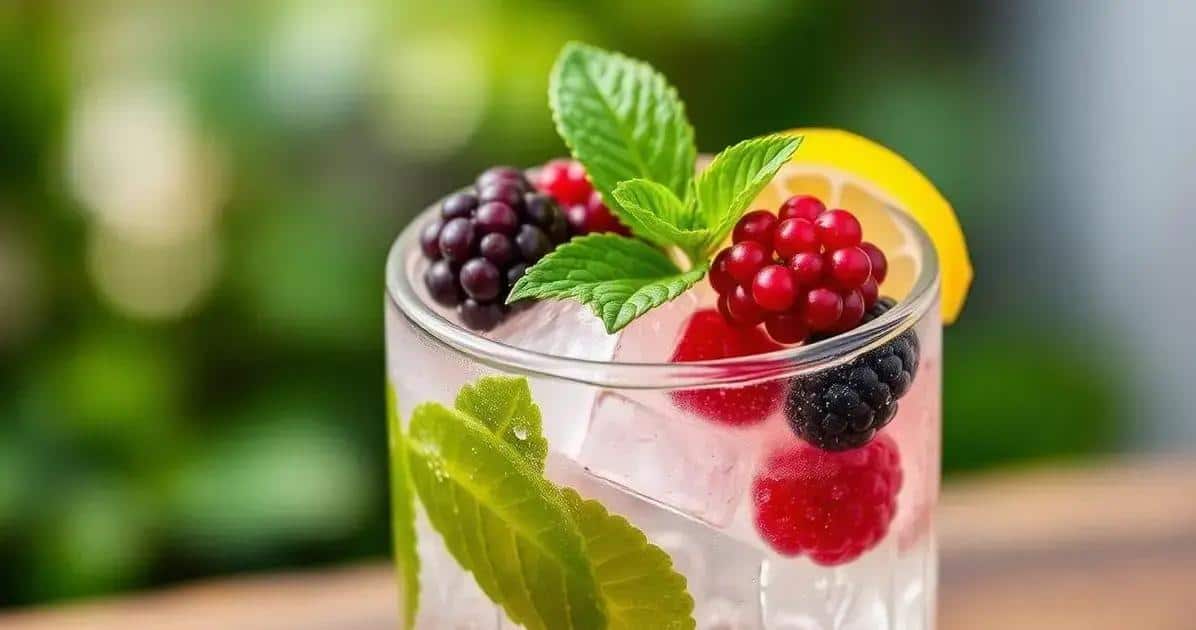 Gin Tonic con Liquore alla Crema di Cassis: Raffinatezza Estrema!