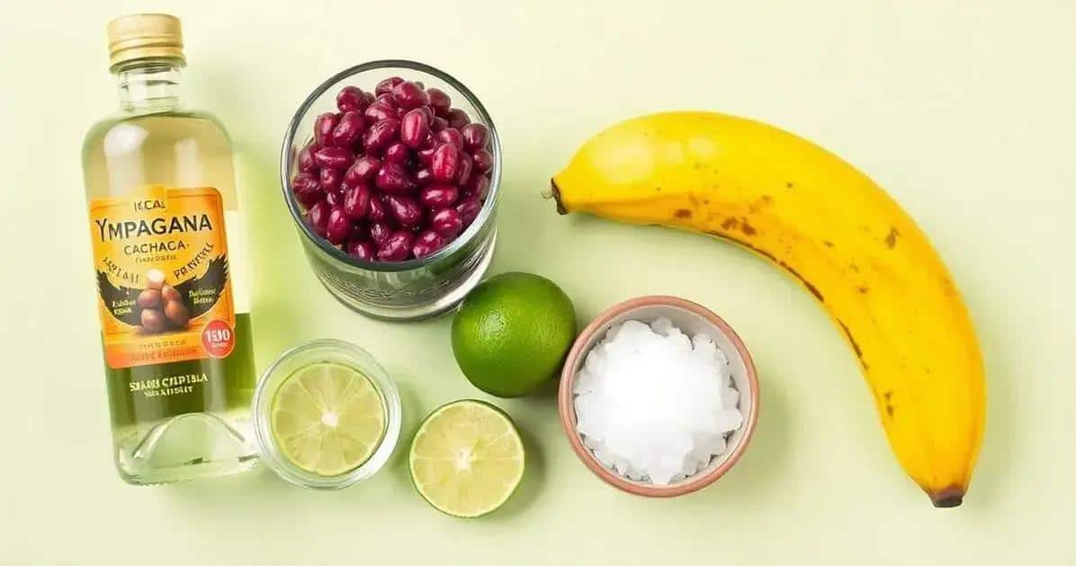Ingredienti della Caipirinha di Açaí e Banana