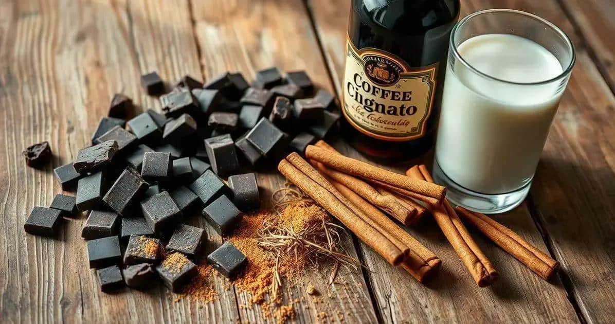 Ingredienti della Ricetta: Cioccolato con Liquore al Caffè e Cannella