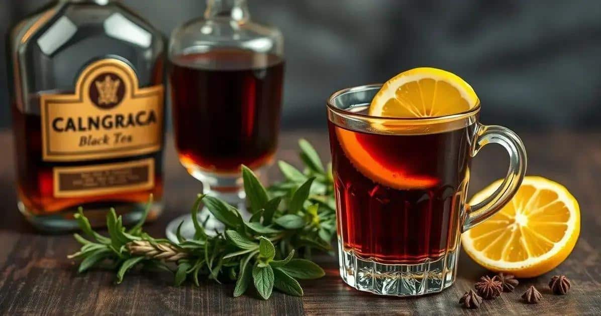 Ingredienti per Cognac con tè nero e limone di Sicilia