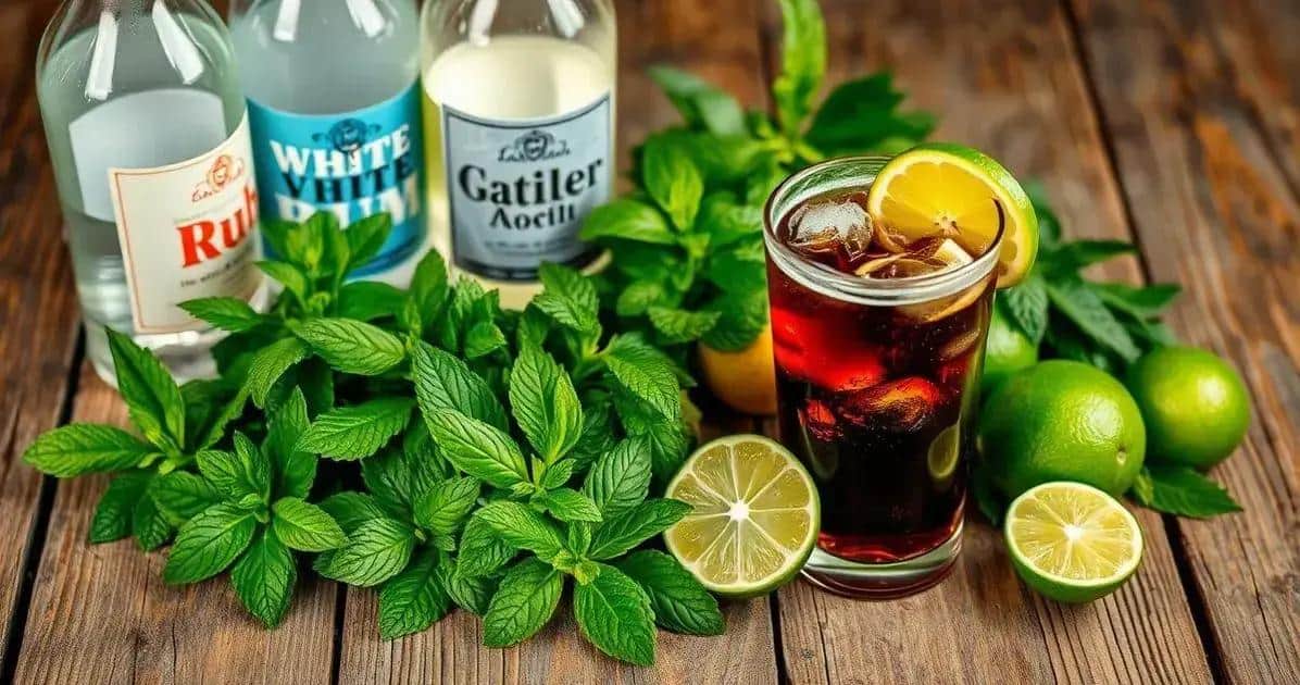 Ingredienti per Cuba Libre con Menta
