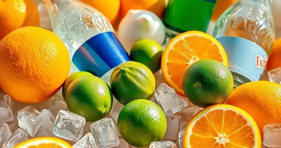 Ingredienti per Ghiaccio con soda all’arancia e lime