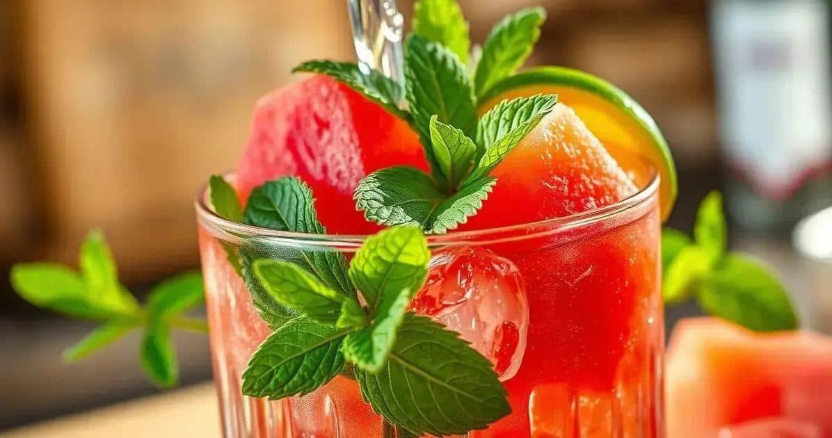 Ingredienti per il Mojito all’anguria con rum bianco