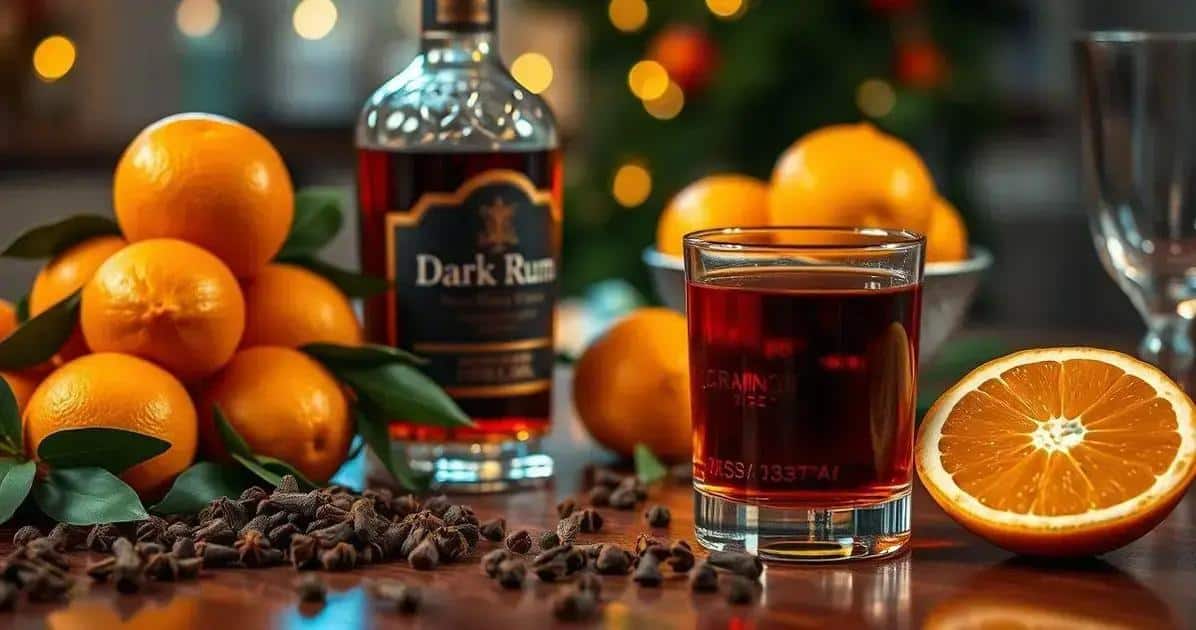 Ingredienti per il Rum con Arancia e Chiodi di Garofano