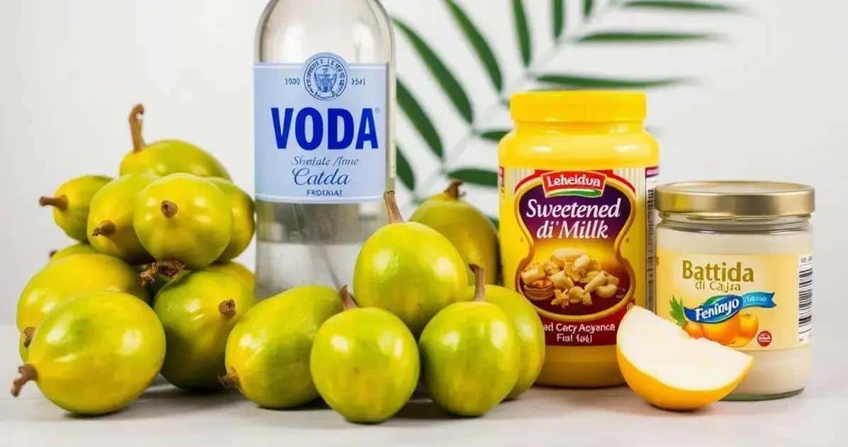 Ingredienti per la Batida di Cajá