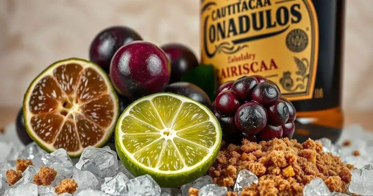 Ingredienti per la Caipiríssima alla Jabuticaba