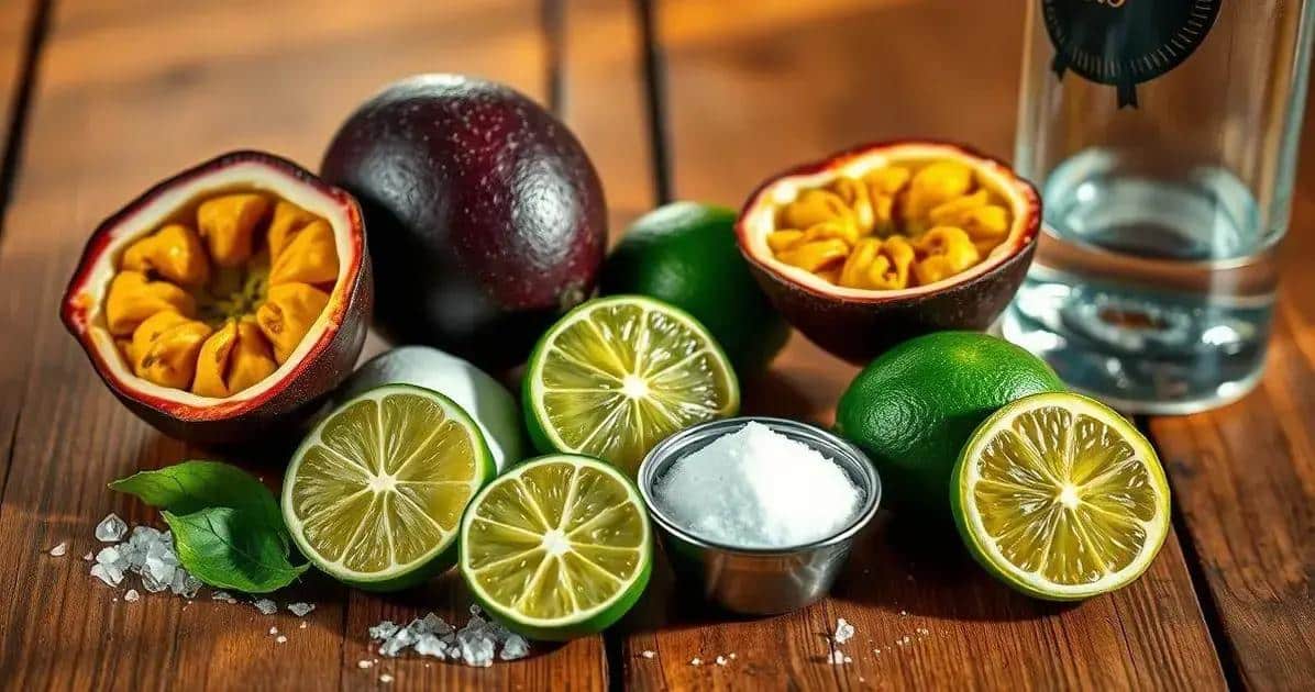 Ingredienti per la Caipiroska al Frutto della Passione