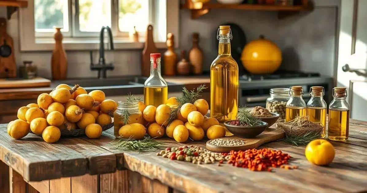 Ingredienti per patatine al forno