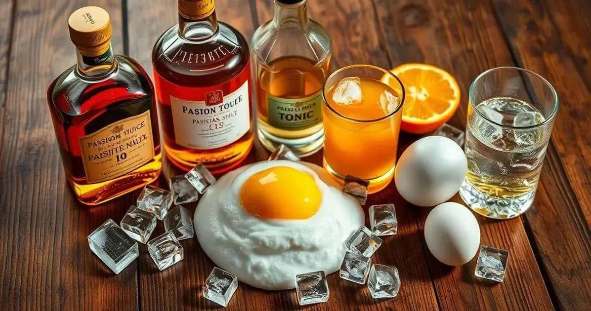 Ingredienti per Whisky con Schiuma di Frutto della Passione