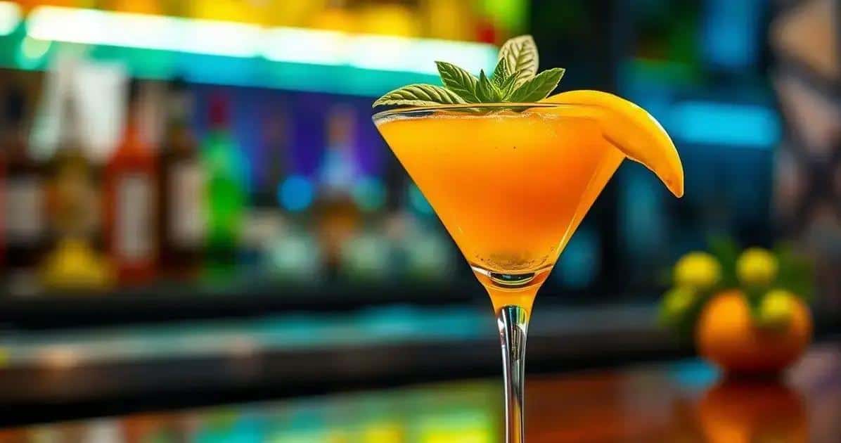 Martini con Succo di Mango e Basilico: Un Tocco Fresco da Provare