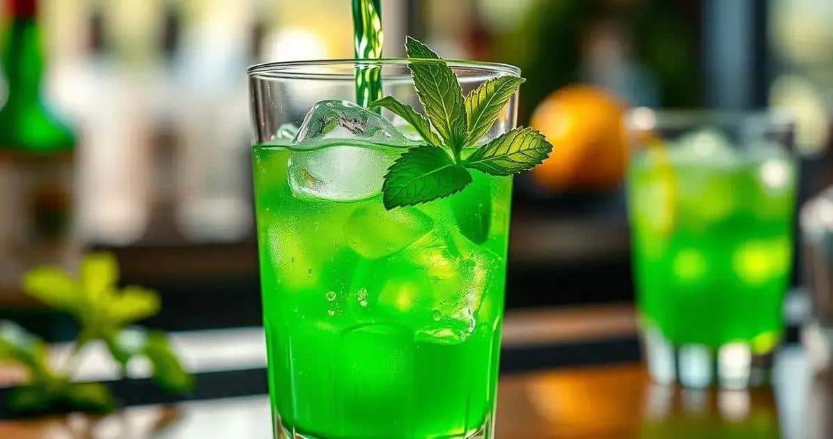 Metodo di preparazione del cocktail verde