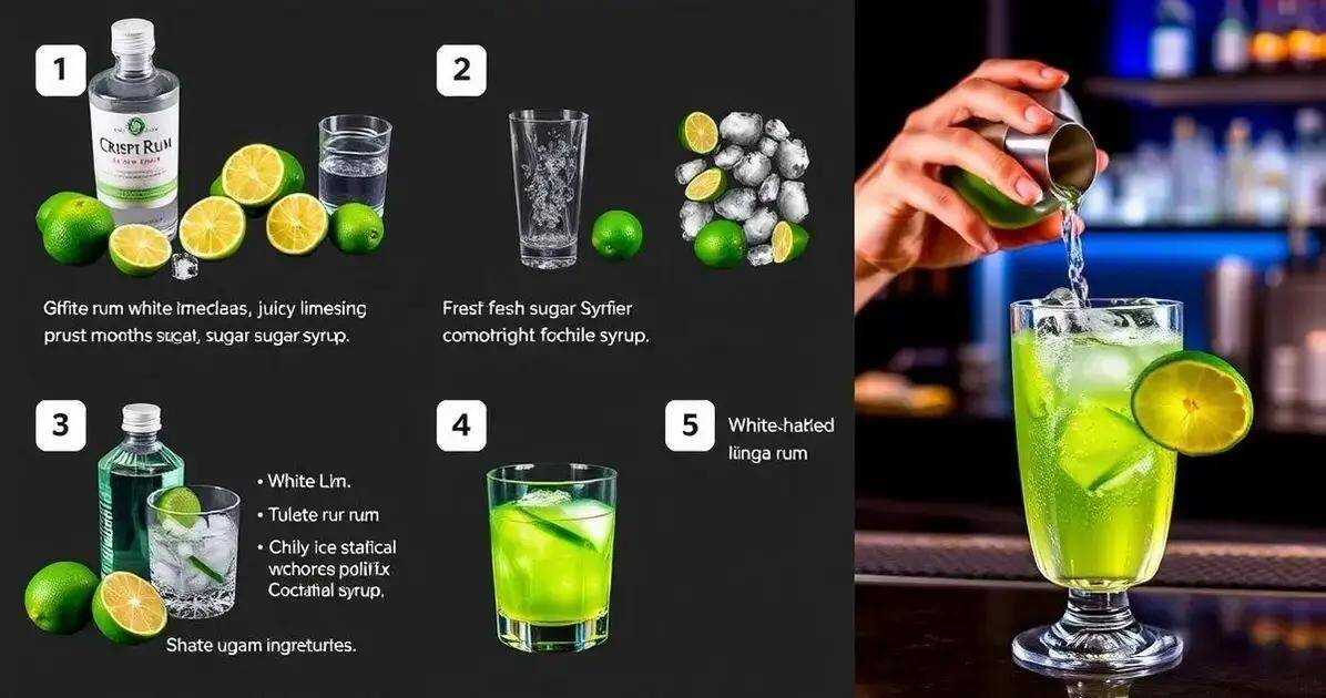 Metodo di Preparazione del Gimlet con Rum