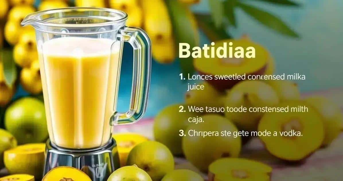 Metodo di Preparazione della Batida di Cajá