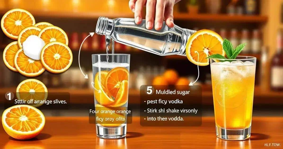 Metodo di Preparazione della Caipiroska all’arancia
