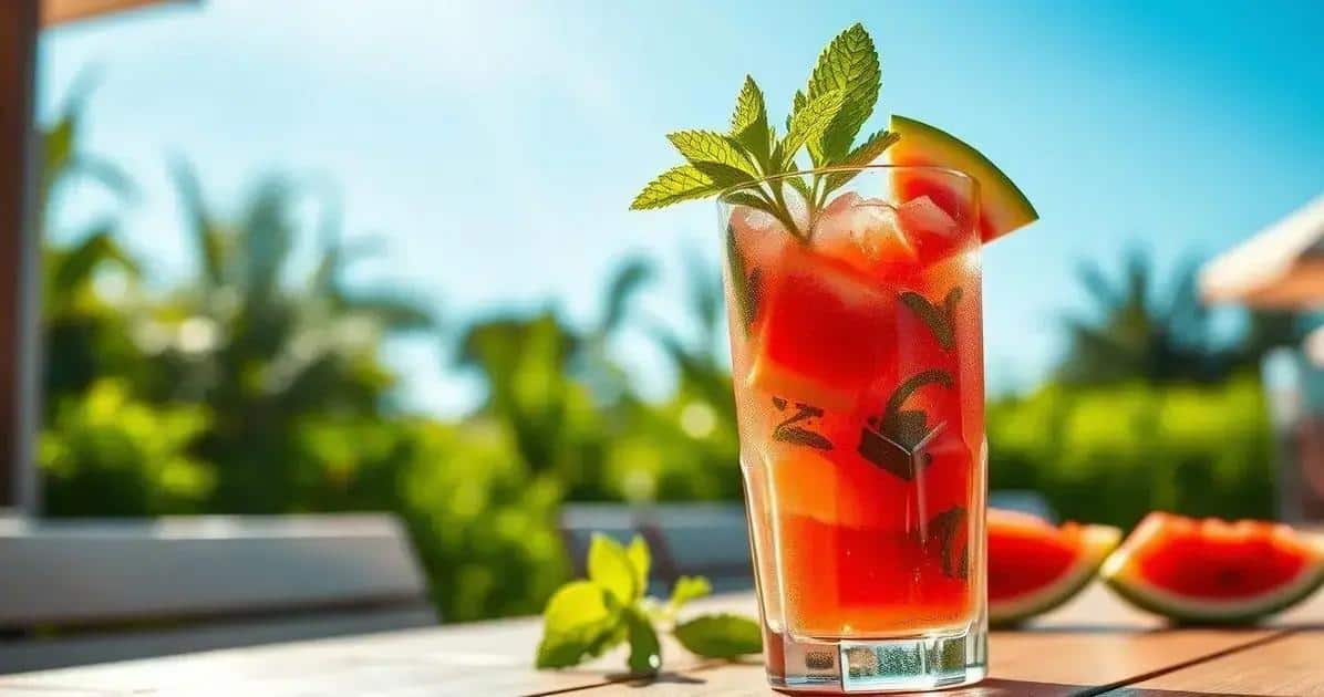 Mojito all’Anguria con Rum Bianco: Una Variante Rinfrescante di un Classico