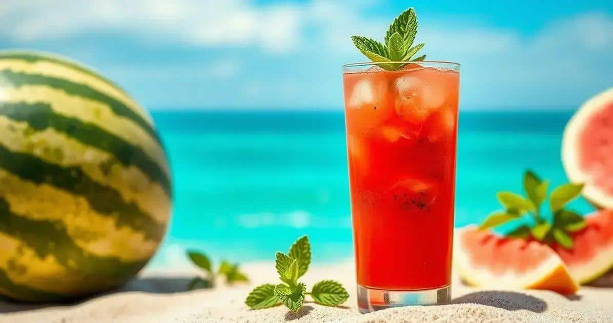 Pisco con Succo di Anguria e Menta: Un Cocktail Estivo Rinfrescante