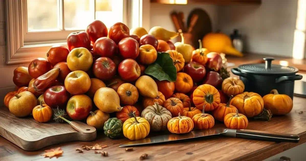 Preparazione delle ricette autunnali