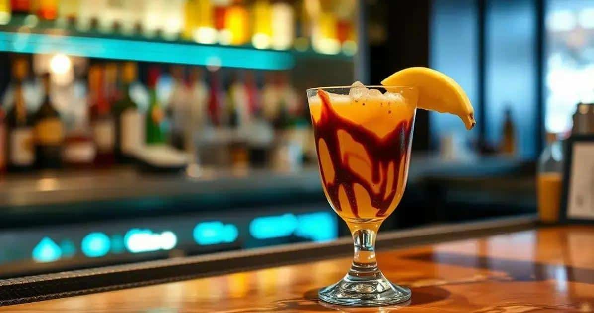 Rum con Liquore alla Banana e Sciroppo di Cioccolato: Una Dolce Tentazione