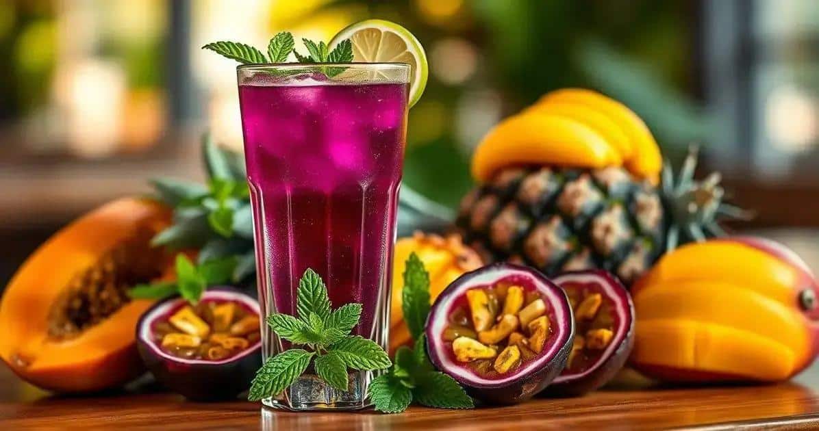Servire la caipiríssima al frutto della passione
