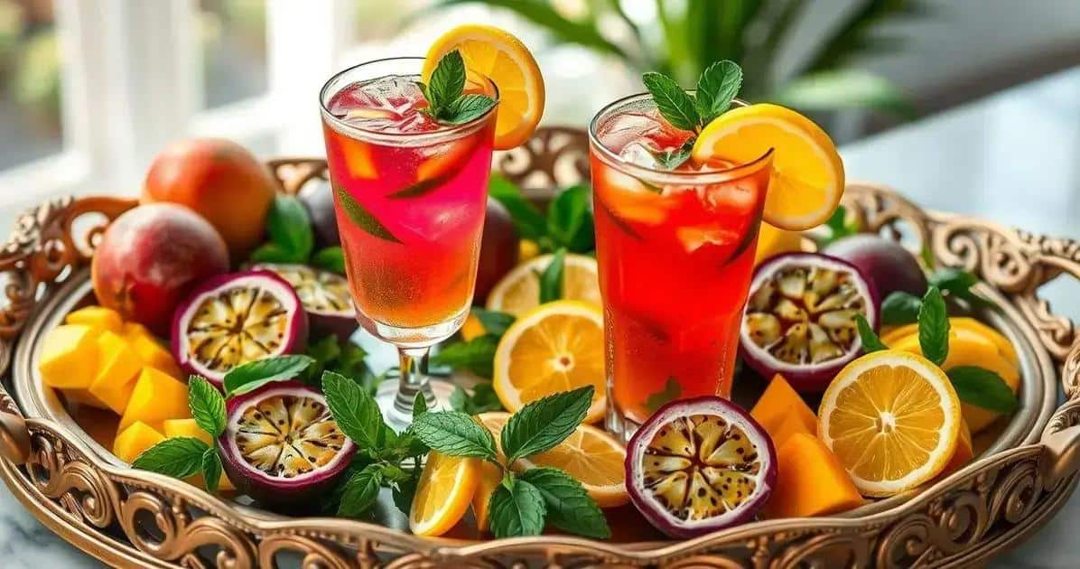 Servire la Soda al frutto della passione con basilico