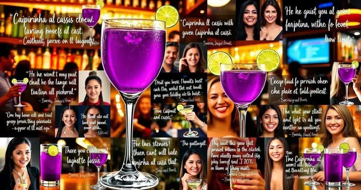 Testimonianze di chi ha provato la Caipirinha al Cassis