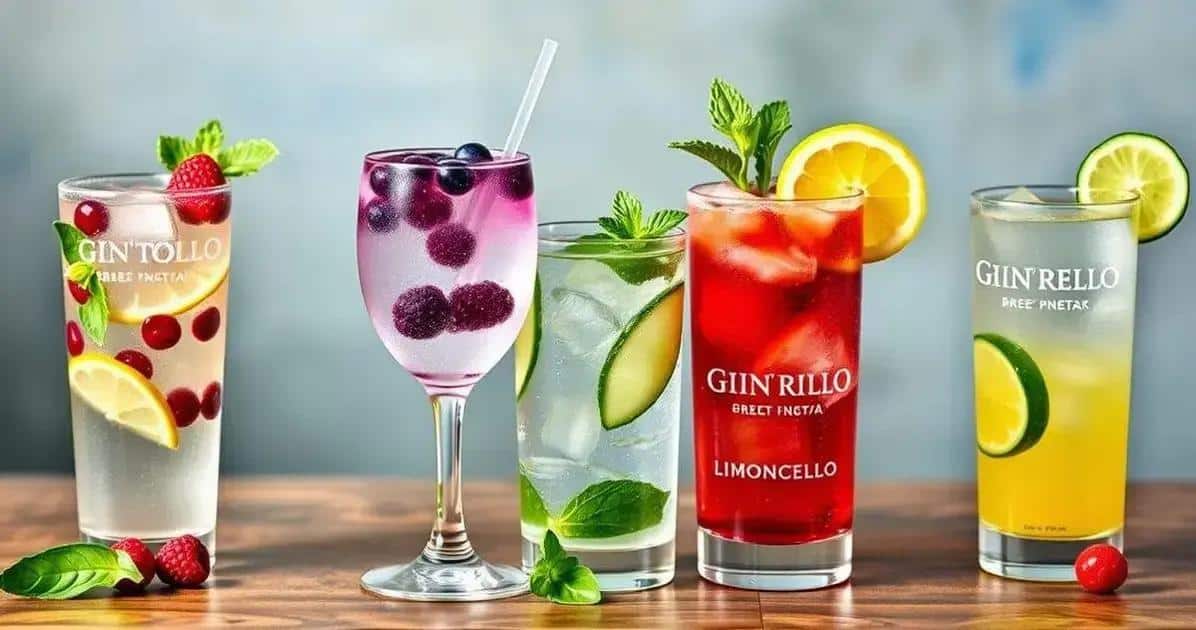 Varianti creative del Gin Tonic al Limoncello