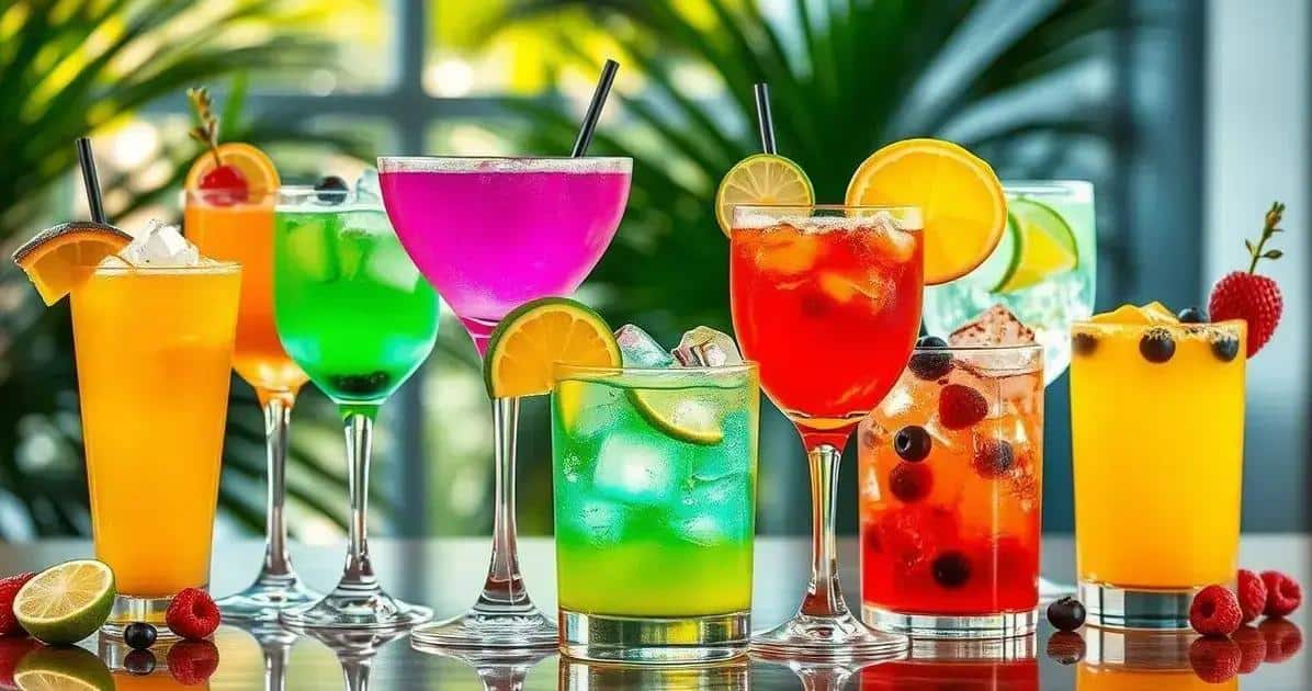 Variazioni del cocktail di gin e mango