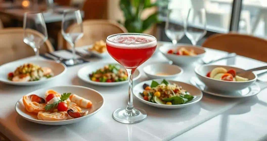 Abbinamenti perfetti per il cocktail con schiuma di ibisco e gin
