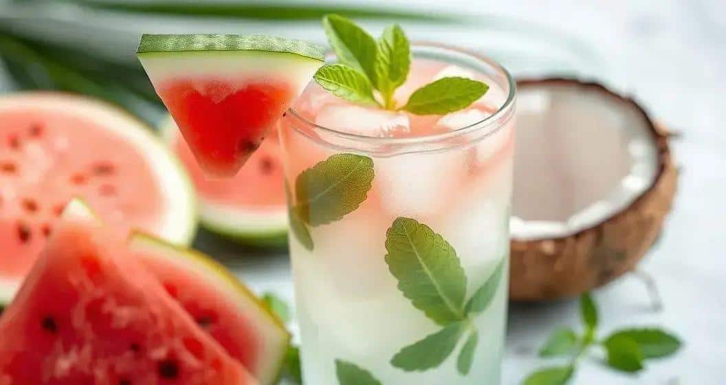 Acqua di Cocco con Succo di Anguria e Menta: Una Bevanda Estiva Rinfrescante