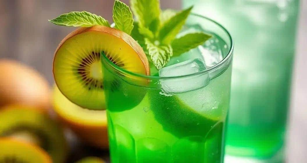Bevanda Verde con Soda al Kiwi e Menta: Bevande Rinfrescanti per l’Estate