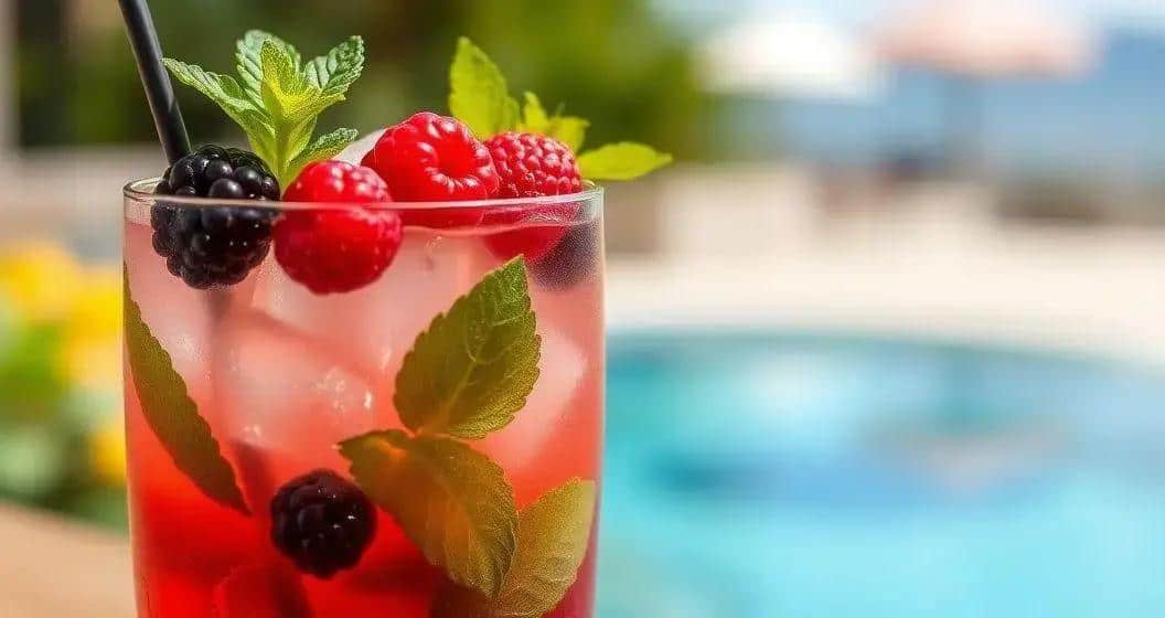 Cognac con Succo di Frutti Rossi e Menta: Un Cocktail Rinfrescante e Delizioso