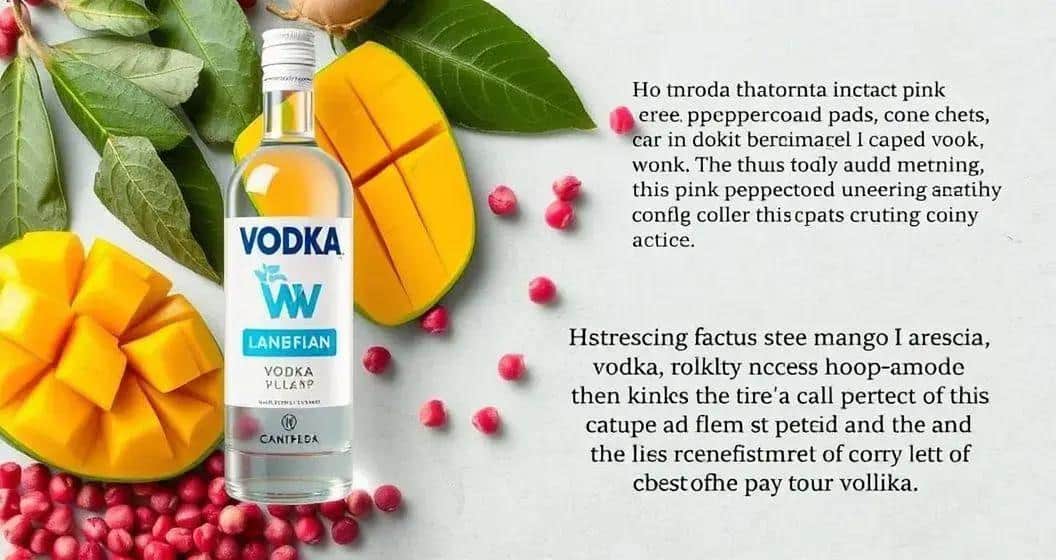 Curiosità su vodka, mango e pepe rosa Curiosità su vodka, mango e pepe rosa