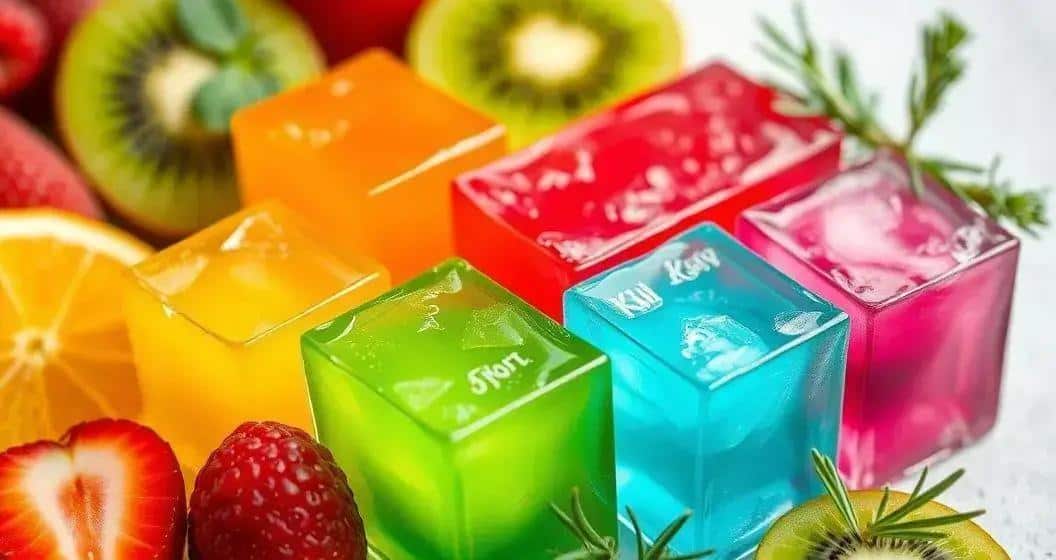 Curiosità sul ghiaccio con succhi freschi